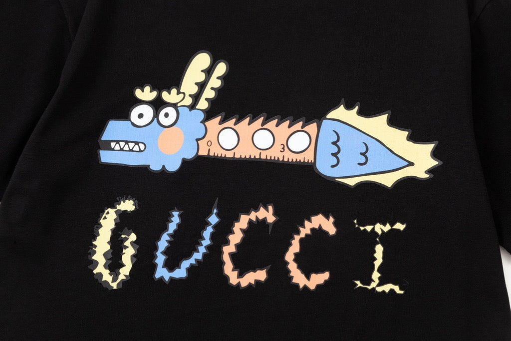 letter 2 color fashion T-shirt 091804