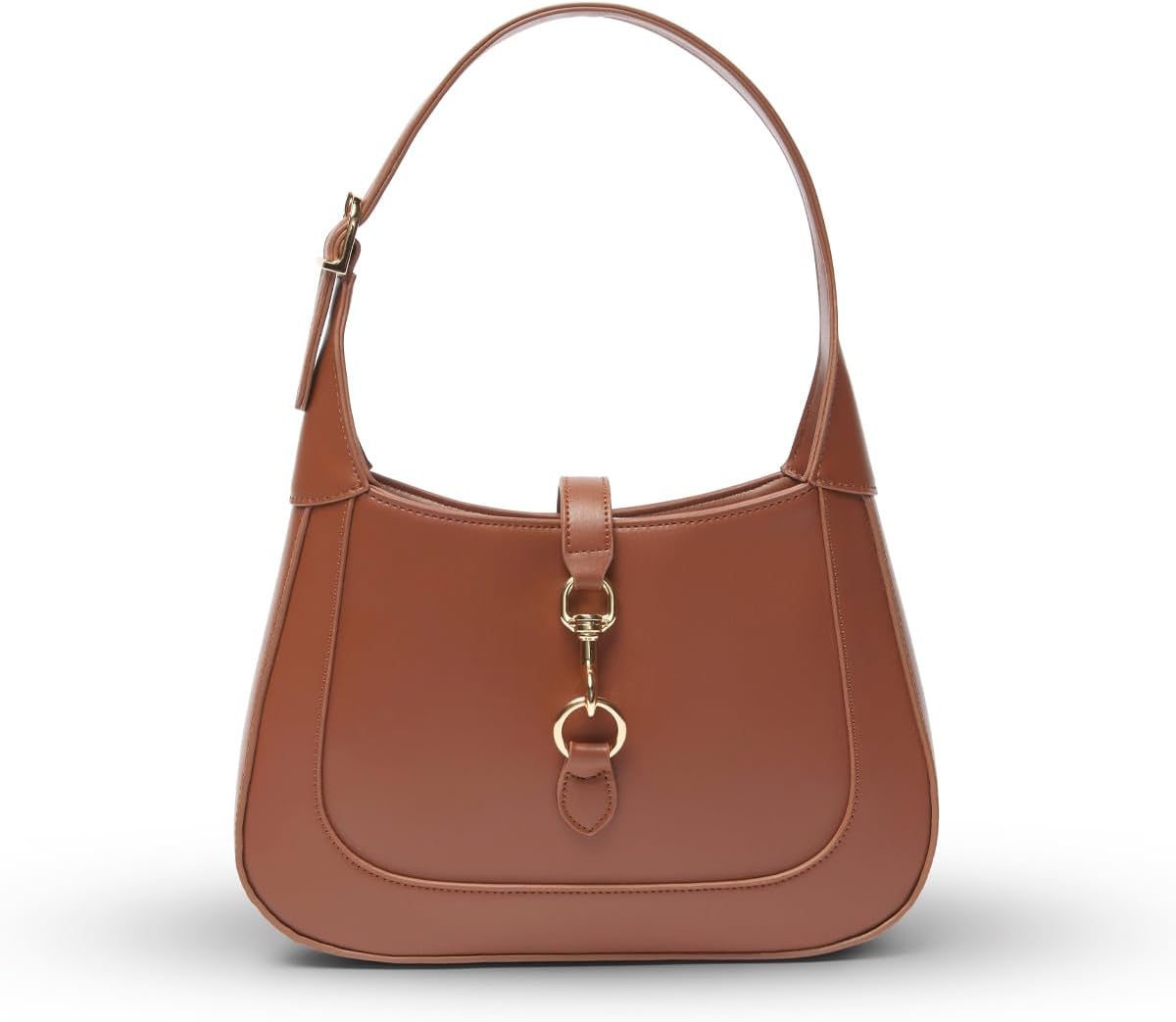 Shoulder Bag for Women - Small Shoulder Purses - Top Handle Structured Handbags - Adjustable Strap Vegan Leather