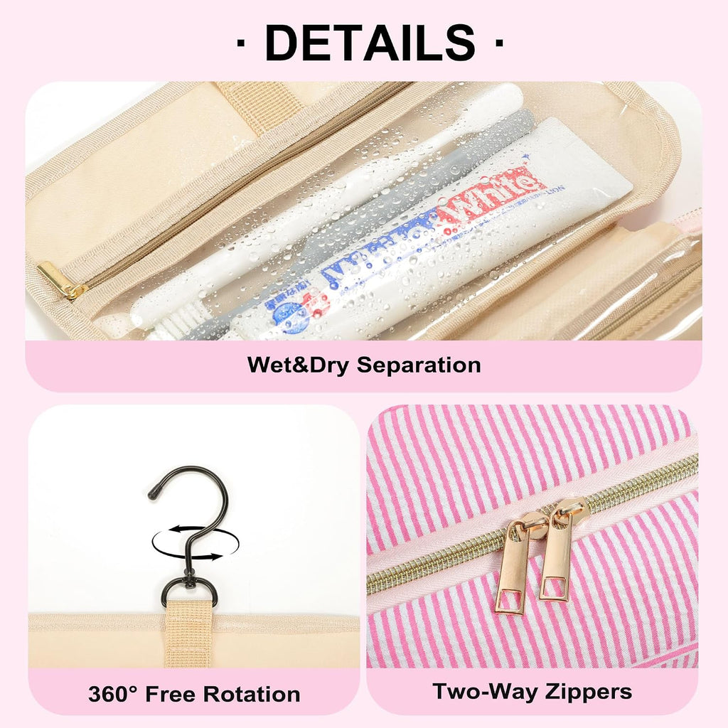 TOPEAST Travel Toiletry Bag and Makeup Bag