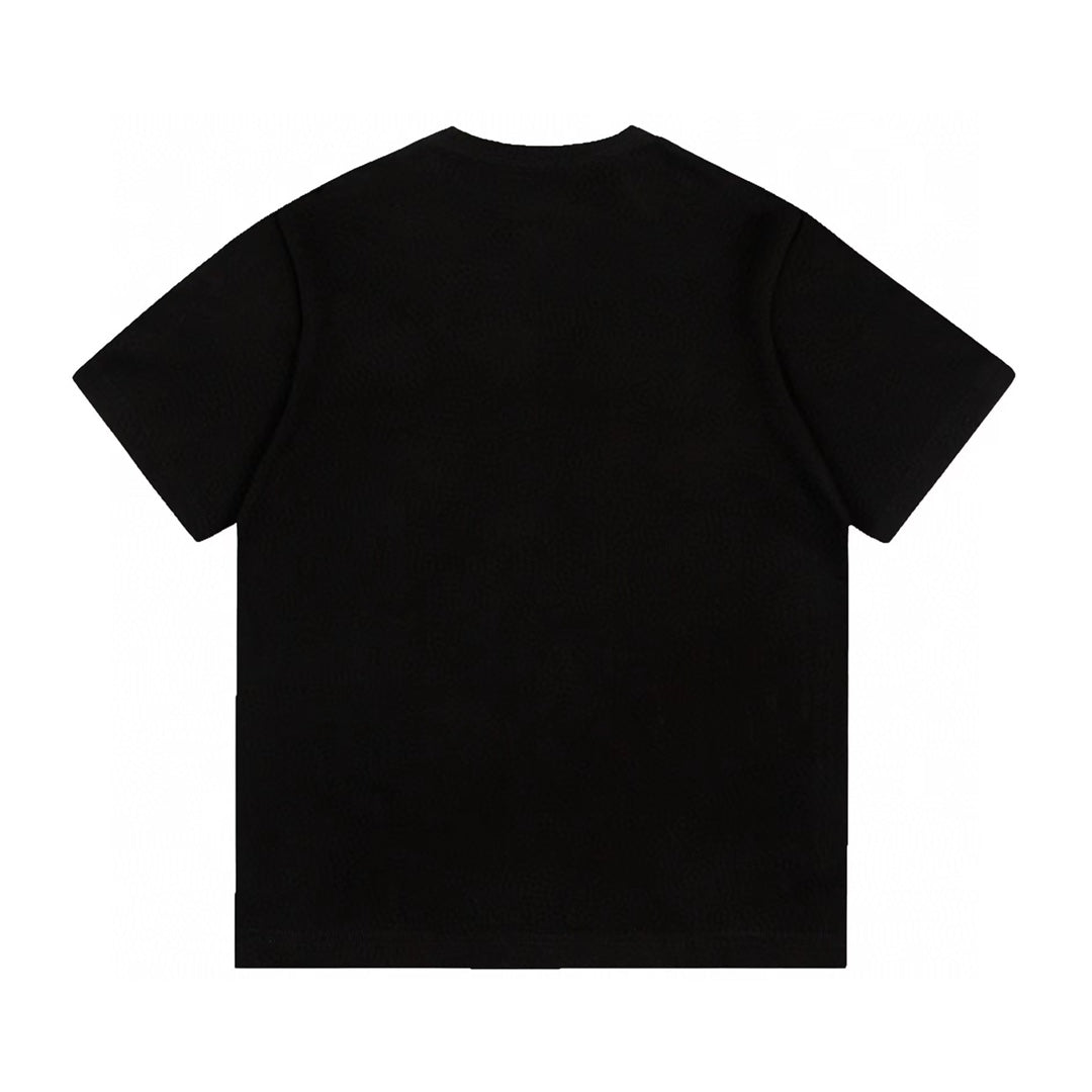 Foamed lettering cotton T-shirt