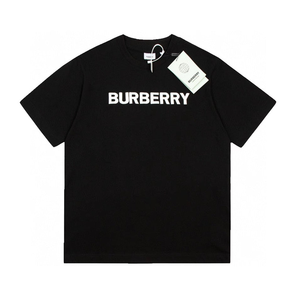 Foamed lettering cotton T-shirt