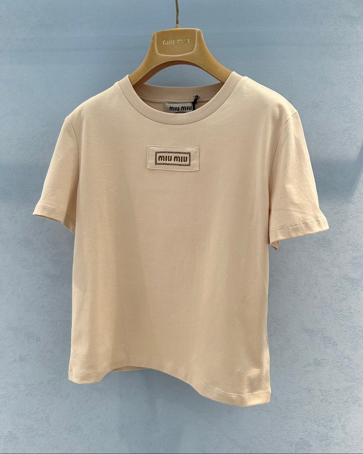 Embroidered cotton T-shirt