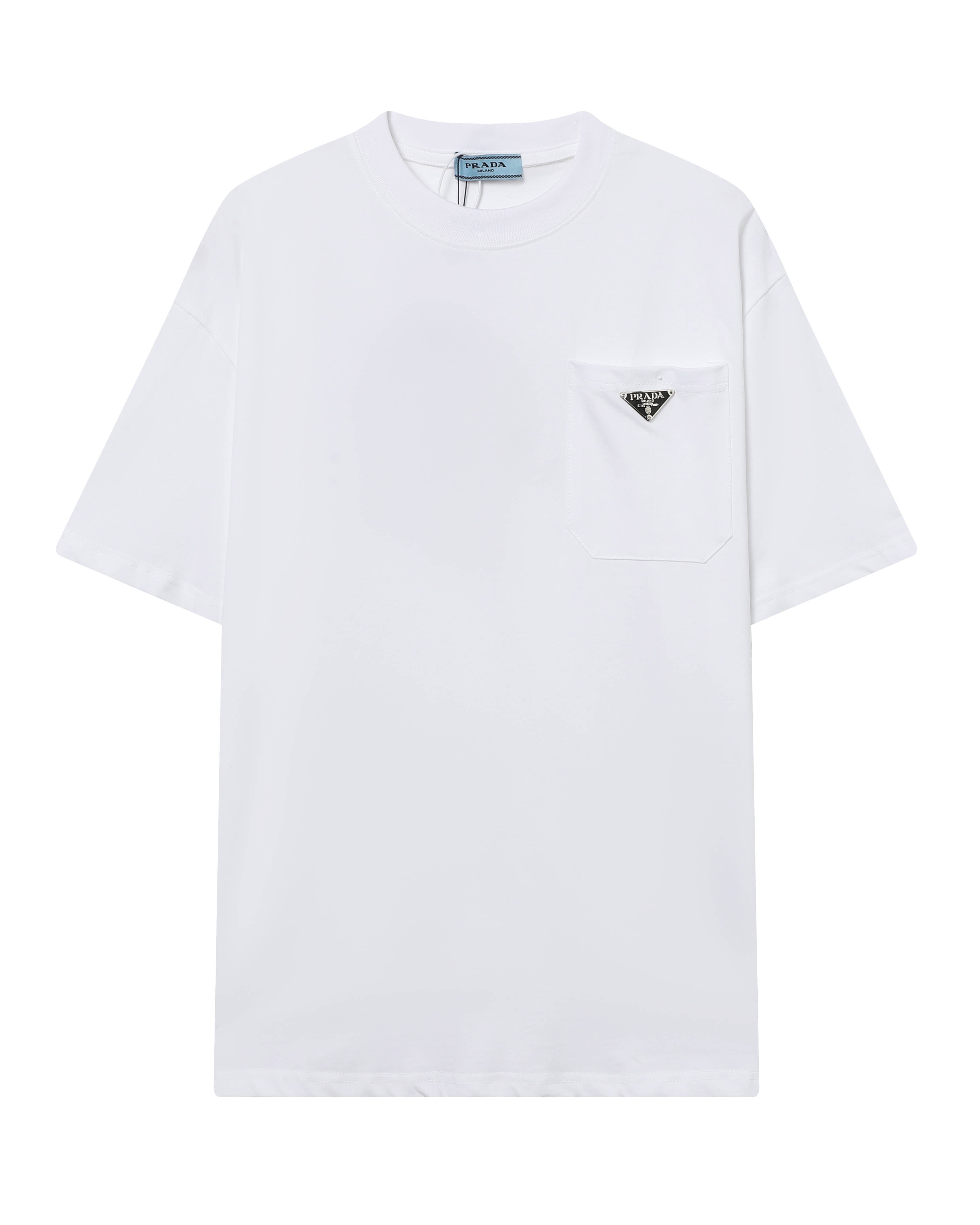 Pocket Printed Cotton T-Shirt