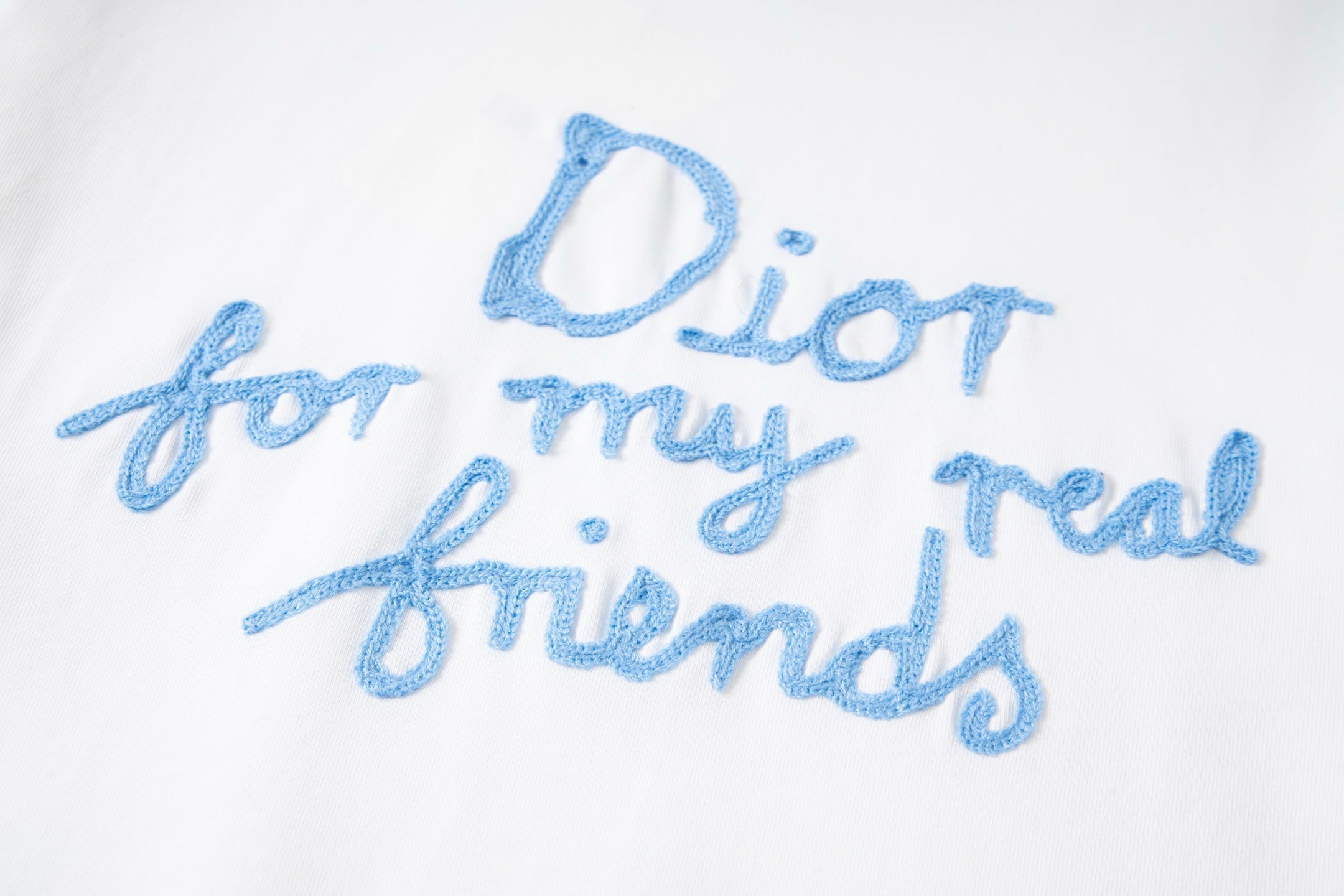 Embroidered cotton T-shirt