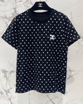 Black Polka Dot Sequined T-Shirt