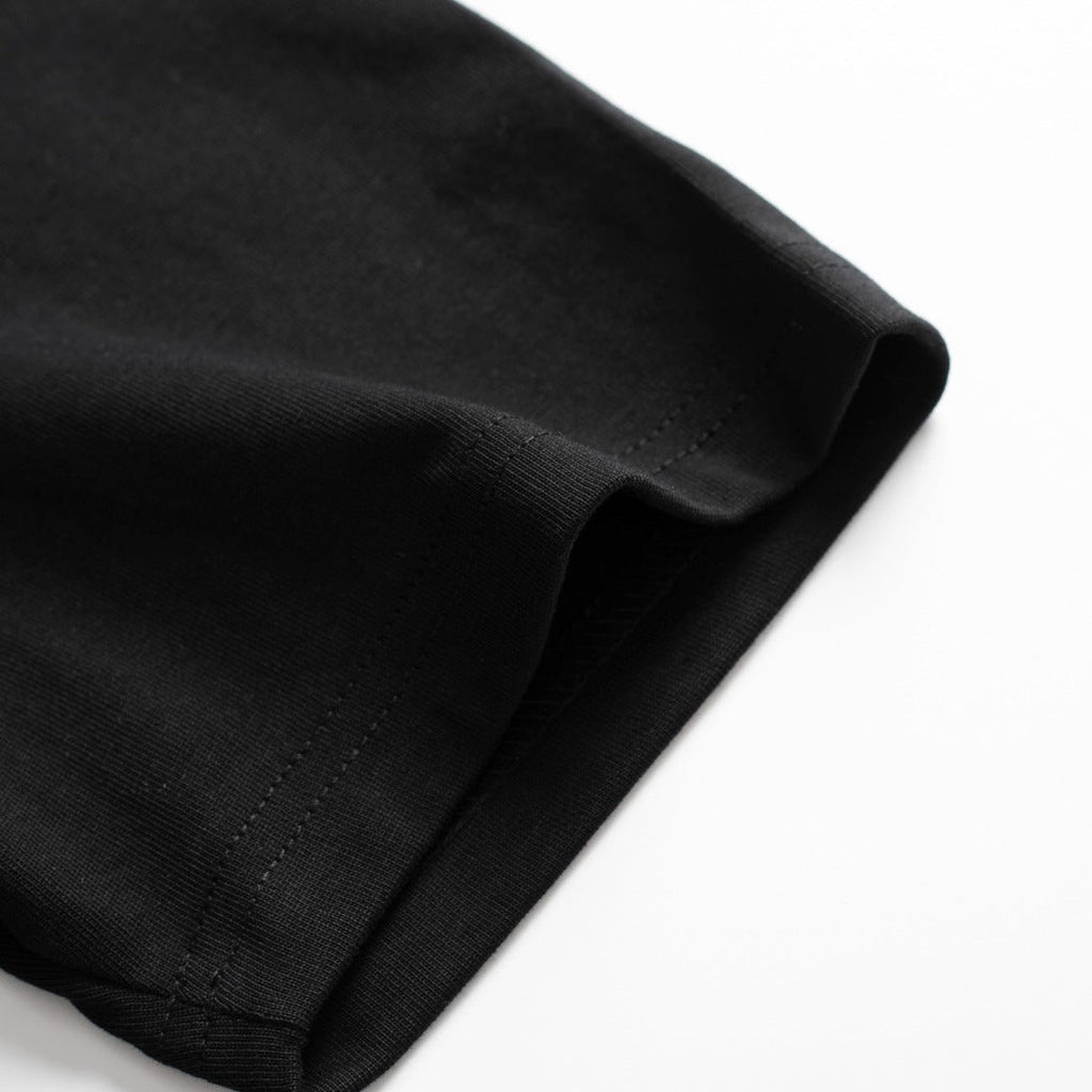 Diamond cotton black T-shirt